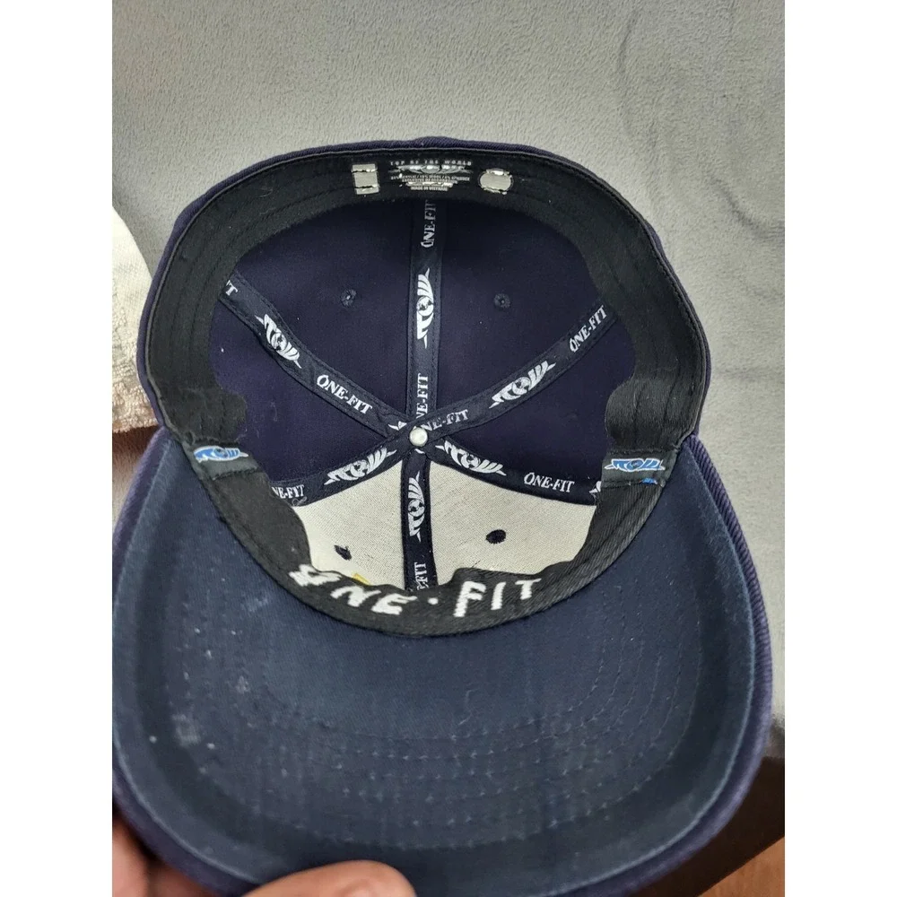 Michigan Wolverines Hat Cap Adult Blue One Fit‎ Wool Blend Stretch